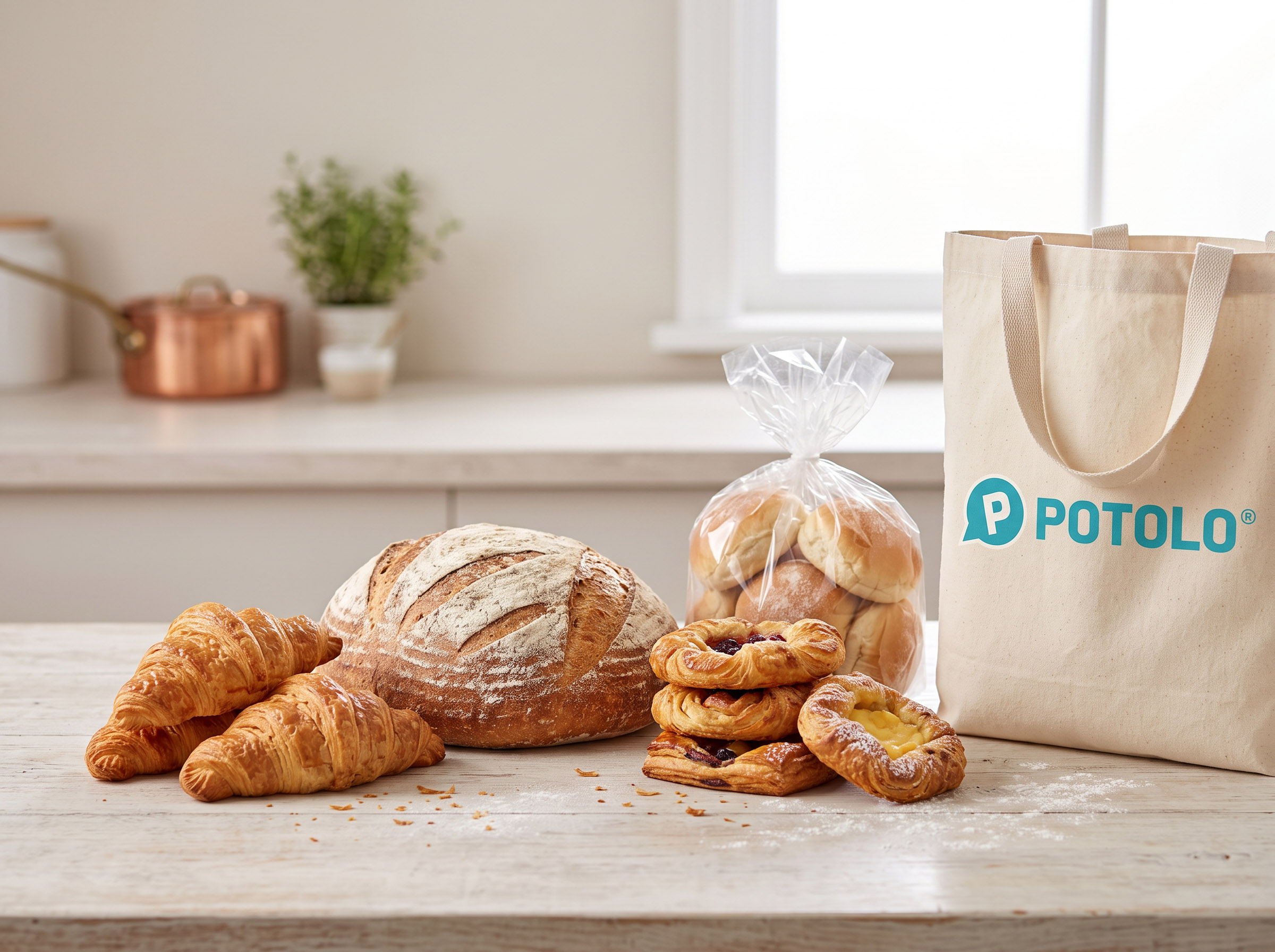 Bakery delivered from local supermarkets on Potolo