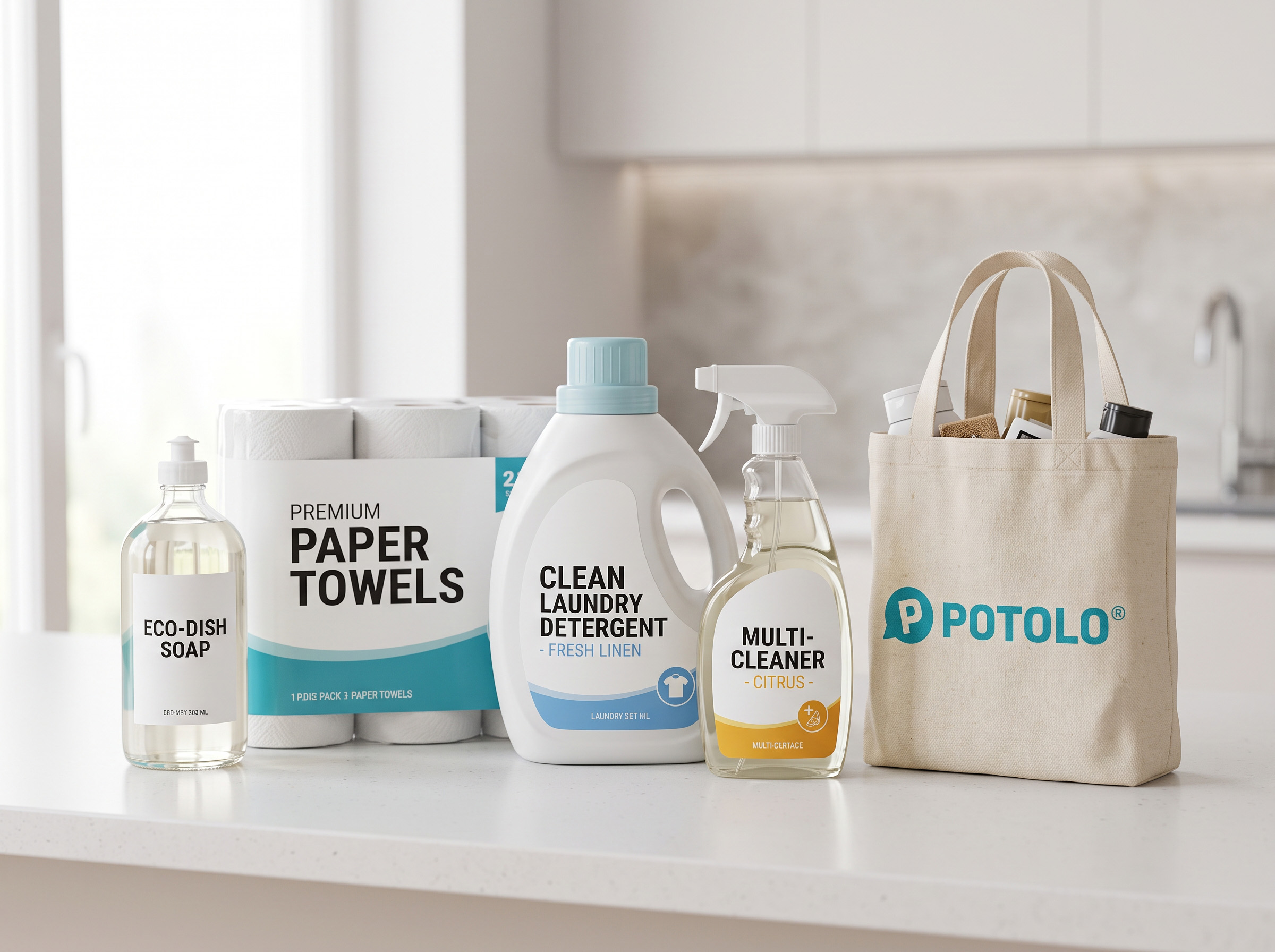 Household delivered from local supermarkets on Potolo